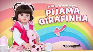 Saiba mais sobre a BEBÊ REBORN pijama girafinha