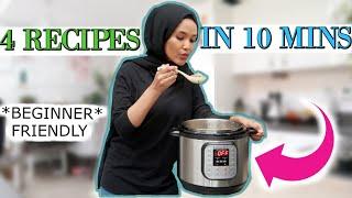 4 INSTANT POT RECIPES READY IN 10 MINS! ZEINAH NUR