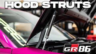 Gas Hood Shocks / Struts  - Simply Mods 22+ Toyota GR86 / Subaru BRZ`