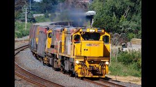 Late Spring KiwiRail Action in Auckland (HD)