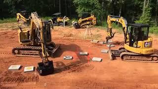 Tic Tac Toe with Cat® Attachments| Cat Landscaping & Construction