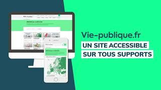 Bienvenue sur le nouveau site Vie-publique.fr !