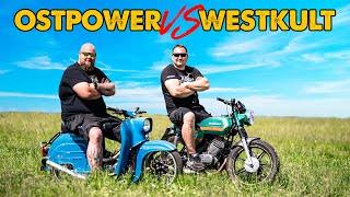 OSTPOWER vs WESTKULT | Simson Schwalbe gegen Zündapp KS 125 Sport | Andis Funktionspunk