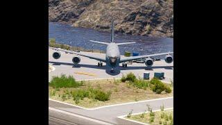 This is Crazy Skill! KC-135R Stratotanker Arizona U.S Air Force takes off from a short runway