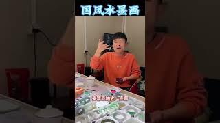 (2)不敢下手的水墨高冰飘花，起货后满满的国风韵味 #翡翠 #翡翠玉 #翡翠手鐲 #翡翠手镯