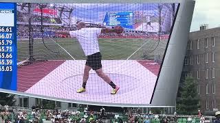 Men’s Discus Champion 2024 U.S. Olympic Trials Andrew Evans