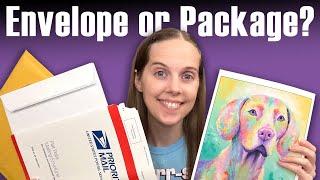 Shipping Art Prints - Envelope Rate vs Package (with USPS)