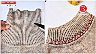 How to change a high collar to a low collar Full Video Tutorial | BILOCHPURATIPS 2 DIY