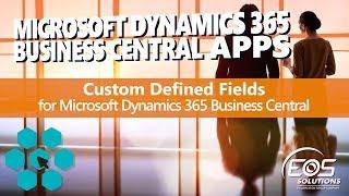 Custom Defined Fields for Microsoft Dynamics 365 Business Central