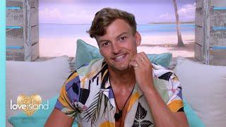 Hugo's flustered by a snog from AJ | Love Island 2021