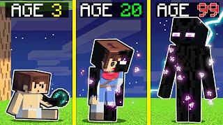 Surviving 99 Years As ENDERMAN In Minecraft!