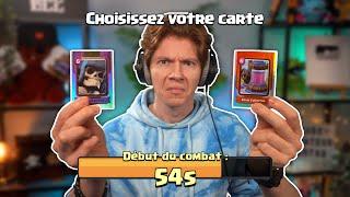 DÉFI DU TIRAGE avec des VRAIES CARTES CLASH ROYALE !!