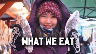 What I Eat in a Day in the Coldest City on Earth −71°C (−95°F) Sakha Cuisine & Grocery Shopping