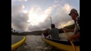 Wailua River Canoe Paddle Sunset