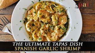 Spanish Garlic Shrimp with Saffron and White Wine