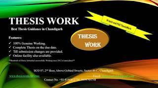 Thesis Work Services | M tech | PhD | Thesis  Writing | Paper Writing