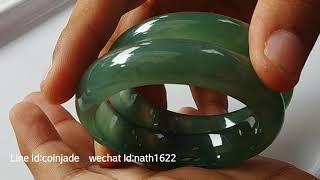 Green Jadeite Jade Bangle From Myanmar(2)