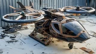 Man Builds Amazing Full-Size HELICOPTER | Start to Finish DIY by @Dodoan123