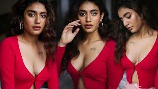 Priya Varrier In Red Cute Outfits