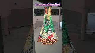 Trumpet-Shaped LED Display — Stand Out with Just 1 Unit!  #ledinnovation #digitalsignage