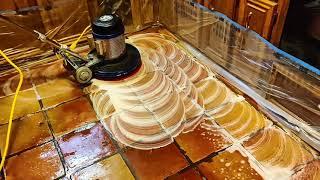 Saltillo Tile Restoration - Orange, Texas -  How to clean mexican tile