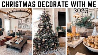 ** NEW CHRISTMAS DECORATE WITH ME || Living Room & Christmas Tree || PART 2 || 2023