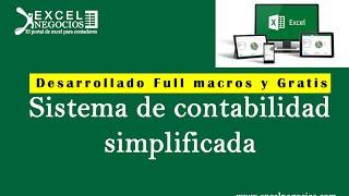 Macro Sistema de contabilidad simplificada en Excel GRATIS