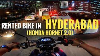 Rented Bike in Hyderabad | HONDA HORNET 2.0 | NIGHT RIDE HYDERABAD [PSR RIDES]