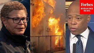 'That Didn't Happen': NYC Mayor Eric Adams Rejects Report Of LA Mayor Karen Bass Refusing FDNY Help