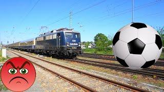 E10/110 278 Centralbahn Fussball Sonderzug Leipzig-Cottbus! Aggressive Fans werfen mit Flaschen