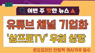 '삼프로TV' 우회 상장, 제 2의 '캐리소프트' 될까? 유튜브 기반 채널 기업화 [위클리 투자 노트 2]