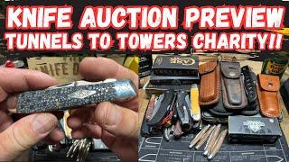 Charity Auction Knife Preview for Tunnels To Towers!