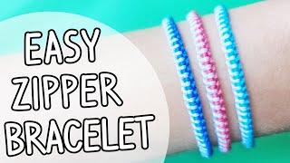 Zipper Friendship Bracelet | How to Make Zipper Bracelet Tutorial