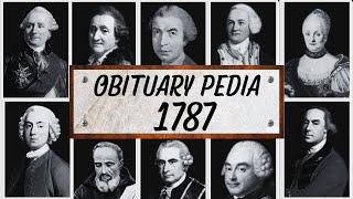 Famous People We've Lost in 1787 - Obituary in 1787