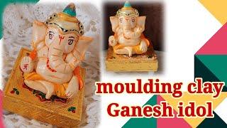 Make a moulding clay Ganesh idol/ craft ideas @Rishu,s activity & fun