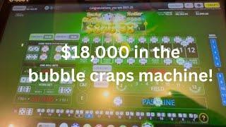 Bubble Craps All Tall Small bonus win! High limit bubble craps $18,000 in the machine
