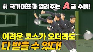 Badminton National Team Lesson] How to catch all the balls on a difficult course