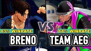 KOF XV ▰ BRENO YAGAMI (Kim/K'/Iori) vs TEAM AEG (Isla/Ryo/Iori)