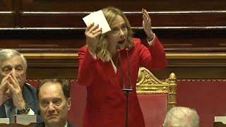 GIORGIA MELONI SENZA FRENI RISPONDE AL MOVIMENTO 5 STELLE IN SENATO