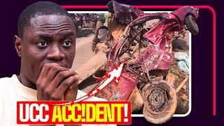 Cape Coast: Gory Accident at UCC Second Gate- One Person Confirmed Dea.d