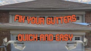 Fix Your Gutter with 5 in. Aluminum Hidden Gutter Hanger with Screw