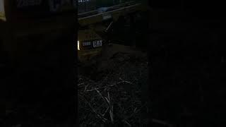 CAT 289D Stuck With Mulching Attachment