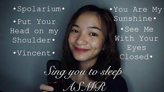 ASMR sing you to sleep + my composed song!