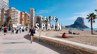 Calpe Spain  Arenal Beach Walking Tour  | Discover Costa Blanca [4K]