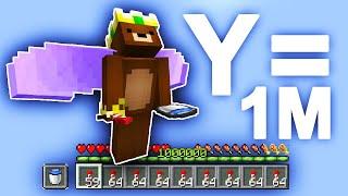 Flying to Y=1 MILLION in Survival Minecraft