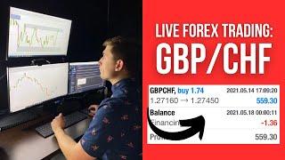 Live Forex Trading: How I Made $550 Trading GBP/CHF!