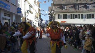 Fasnetsumzug Herrenberg 2023 - Teil 2: Durch die Herrenberger Altstadt , 4K HDR uncut