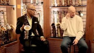 Greg Osby clinic in Moscow, Russia, sax boutique "Bird"