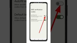 How to enable SMS verification code autofill service | Sms Verification Autofill on Poco #shorts