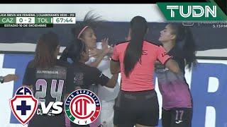 ¡Se arma la bronca tras jugada! | Cruz Azul 0-2 Toluca | Guard1anes 2020 Liga Mx Femenil J12 | TUDN